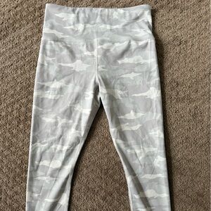 Athleta Light Gray Camouflage Leggings
